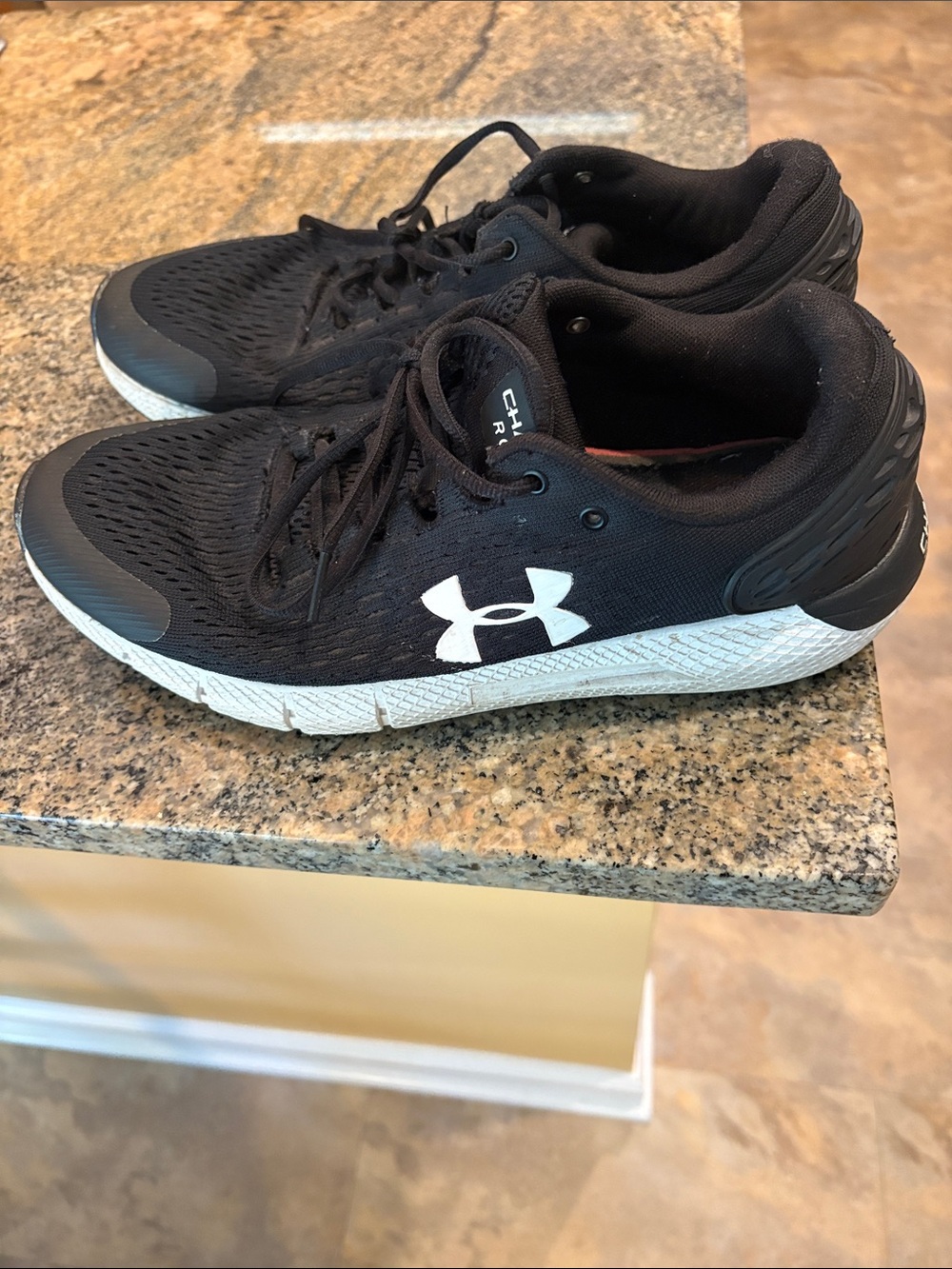 Under Armour Black and White Athletic Sneakers